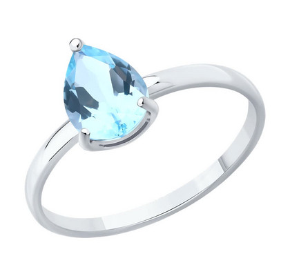 Inel de argint cu topaz