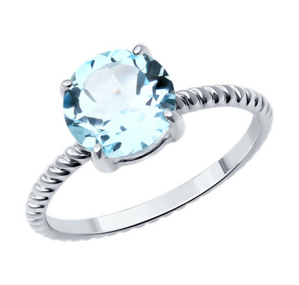 Inel de argint cu topaz