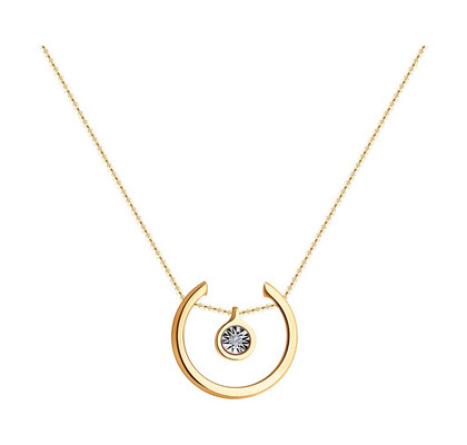 Colier din aur combinat cu diamant